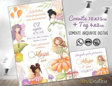 Convite Digital C/tag Jardim das Fadas 7