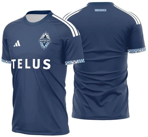 Arte Vetor Camisa Vancouver Whitecaps Visita 2026