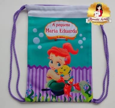 Mochila de Tecido Ariel Baby
