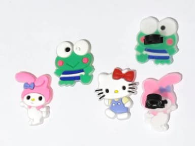 Ponteira P/lápis Hello Kitty, Melody e Keroppi - 6 Unidades