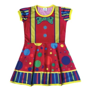 Vestido Infantil Palhaço
