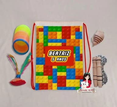 Mochila Boa Infância Tema Lego