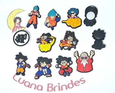 Pins de Crocs Dragon Boll Emborrachado 10 Unidades