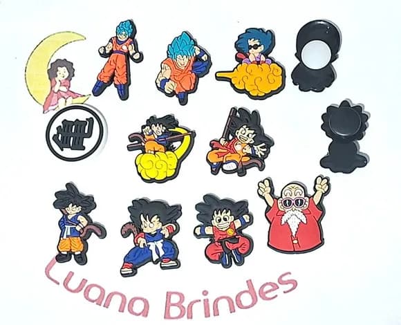Pins de Crocs Dragon Boll Emborrachado 10 Unidades