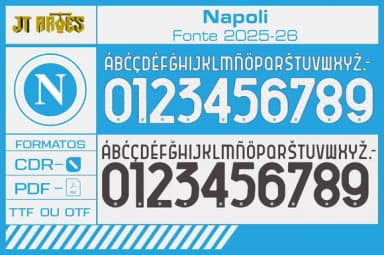 Arte Vetor Camisa Napoli 2025 2026