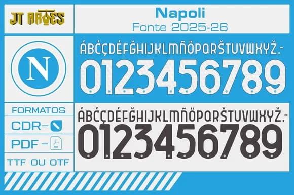 Arte Vetor Camisa Napoli 2025 2026