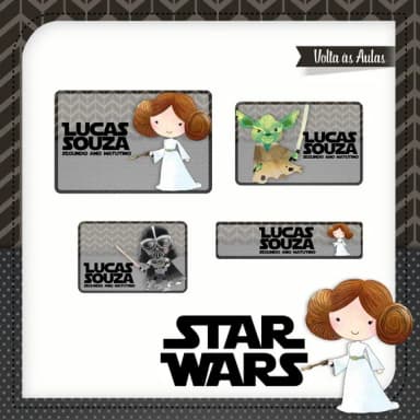60 Etiquetas Star Wars