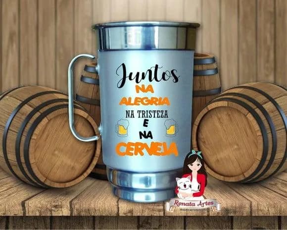Caneca de Chopp Personalizada Casamento 2 500 ml