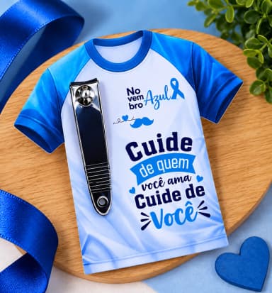 Cortador de Unhas Personalizado Novembro Azul – Lembrancinha Masculina