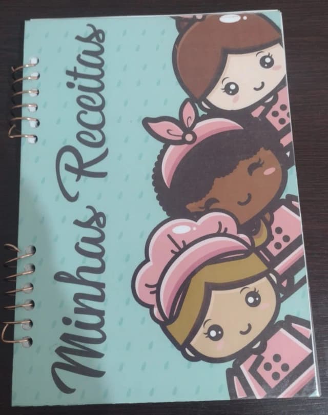Caderno de receita personalizado