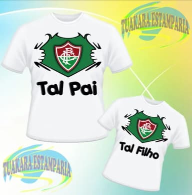 Kit 2 Camisetas Tal Pai, Tal Filho - Times