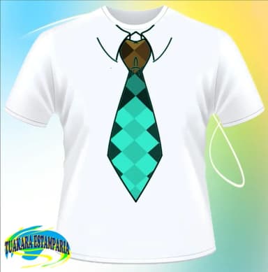 Camiseta Gravata Minecraft