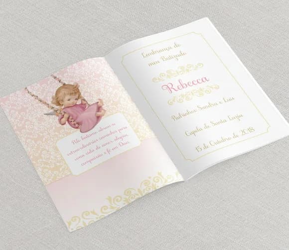 Livrinho De Orações Para Batizado - Sweet Angels