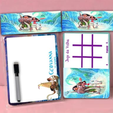 Lousa Magica Personalizada lembrancinhas da Moana