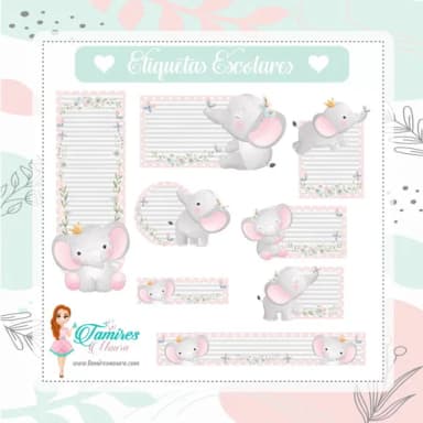 60 Etiquetas Escolares Personalizadas Prova D'agua