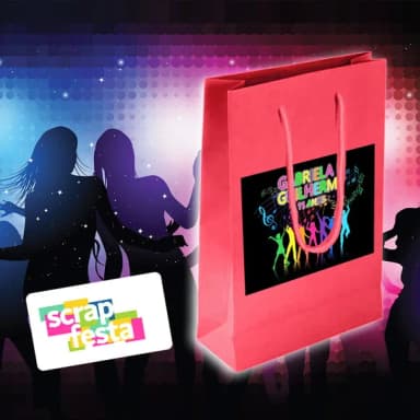 Sacolinha Papel Personalizada Festa Aniversário Balada Neon