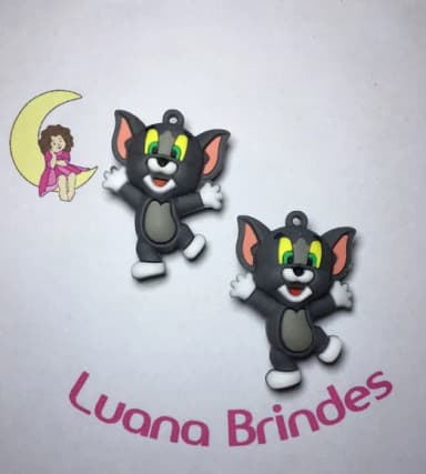 Pingente Tom Emborrachado 3d/5,5 cm Pct C/2un