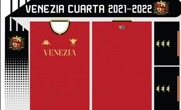 Vetor Da Camisa Venezia Quarta 2021-2022