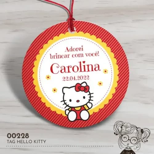 Tag Redonda Hello Kitty - 00228