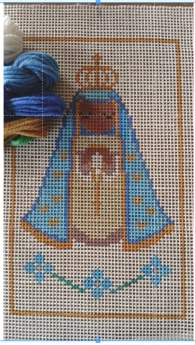 Kit para bordar tapeçaria - Talagarça grossa