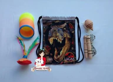 Mochila Boa Infância Tema Dinossauros