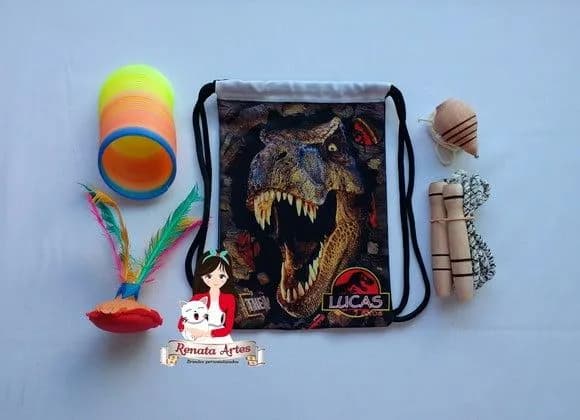 Mochila Boa Infância Tema Dinossauros