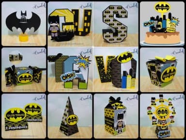 Kit 60 Lembrancinhas Batman