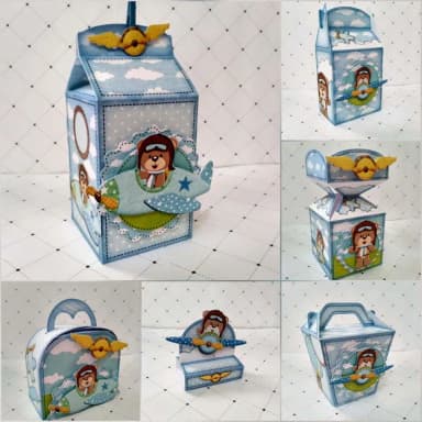 Kit 60 Lembrancinhas Aviador