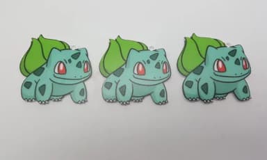 Pingente Pokémon Bulbasaur em Acrílico UV