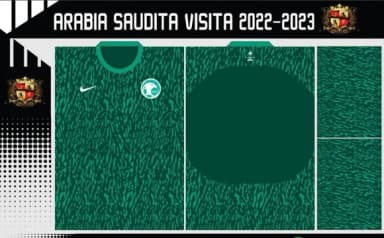 Vetores Camisa Arabia Saudita Visita 2022-2023