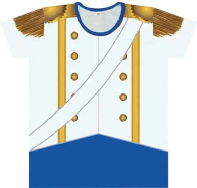 Camiseta Adulto Príncipe Encantado Azul e Branco – Fantasia Temática Masculina para Festas e Cosplay | Ricardo Fantasias