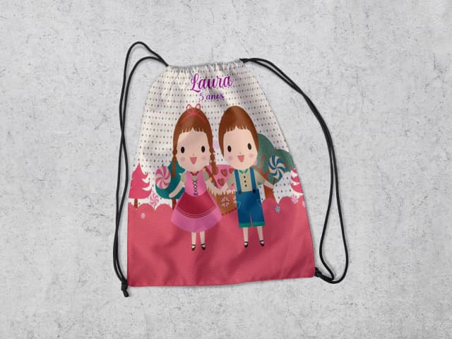 Mochilinha Personalizadada Joao e Maria