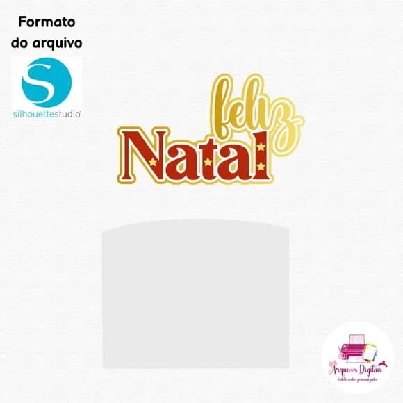 Arquivo Digital - Topo de Bolo Feliz Natal