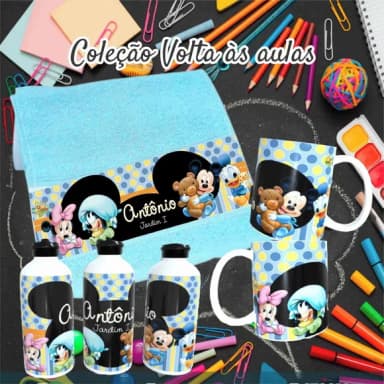Kit Toalhinha com Garrafa Personalizada