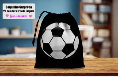 Saquinho Supresa para lembrancinhas Futebol
