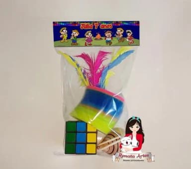 Kit Brinquedos Retrô Tema Festa Junina Arraiá