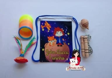 Mochila Boa Infância Tema Pequeno Príncipe