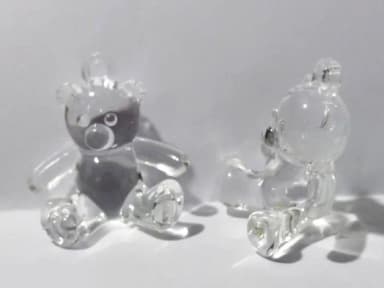 Pingente Ursinho Sentado Acrílico 4,5cm Pacote com 5 Unidade