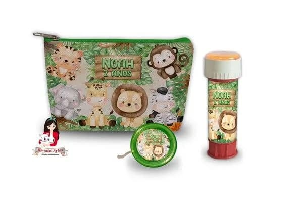 Necessaire com Ioiô e Bolhas de Sabão Safari