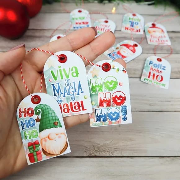 Tag para Embalagem Natal