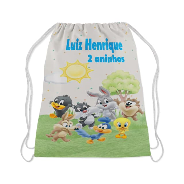 Mochilinha Personalizada para lembrancinhas Looney Tunes