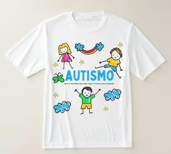Camiseta Autismo Inclusão Não É Exceção