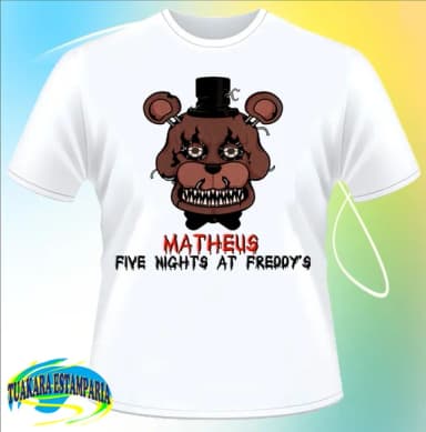 Camiseta Five Nights At Freddys 2