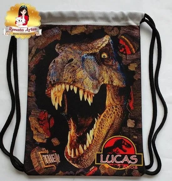 Mochila de Tecido Dinossauro