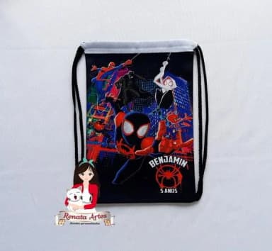 Mochila de Tecido Personalizada Aranhaverso
