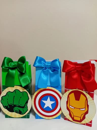 Caixinha Milk Vingadores para Lembrancinha
