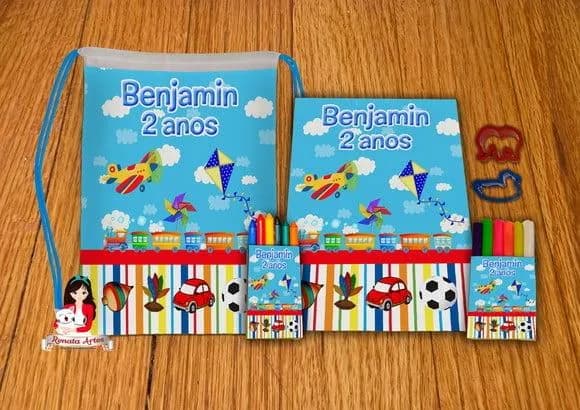 Kit Passatempo na Mochila Fábrica de Brinquedos