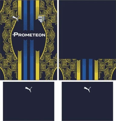 Arte Vetor Camisa Parma Calcio Concept 2025