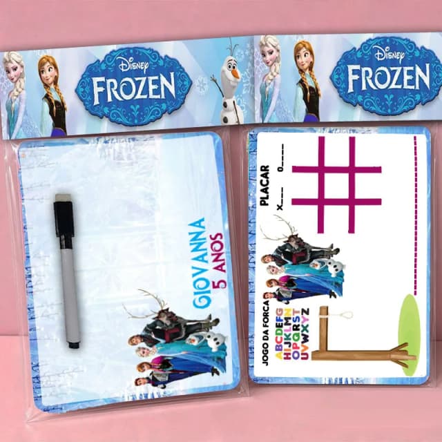 Lousa Magica Personalizada lembrancinhas da Frozen
