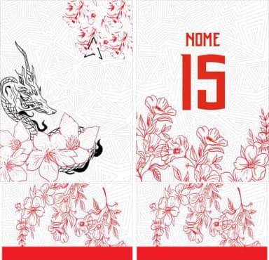 Arte Vetor Camisa Interclasse Dragão 421